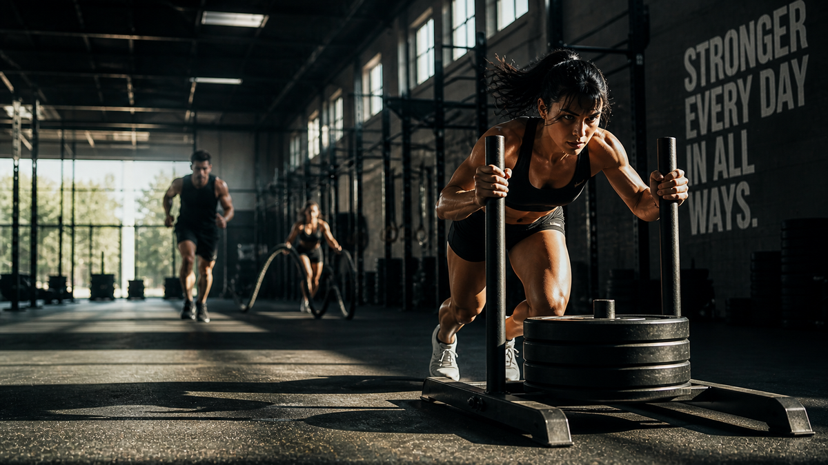 Athlete in action — real performance